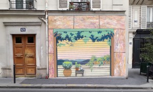 Projet de peinture sur rideau de fer