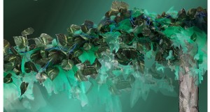 Feuillage pour les troncs d'arbre